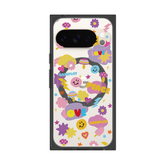 Premium Square Case with Pixelsnap［ Original - LOVE & PEACE ］