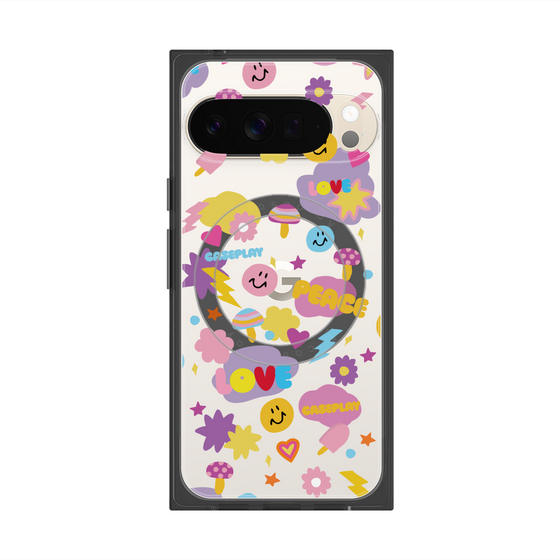 Premium Square Case with Pixelsnap［ Original - LOVE & PEACE ］