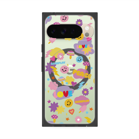 Premium Square Case with Pixelsnap［ Original - LOVE & PEACE ］