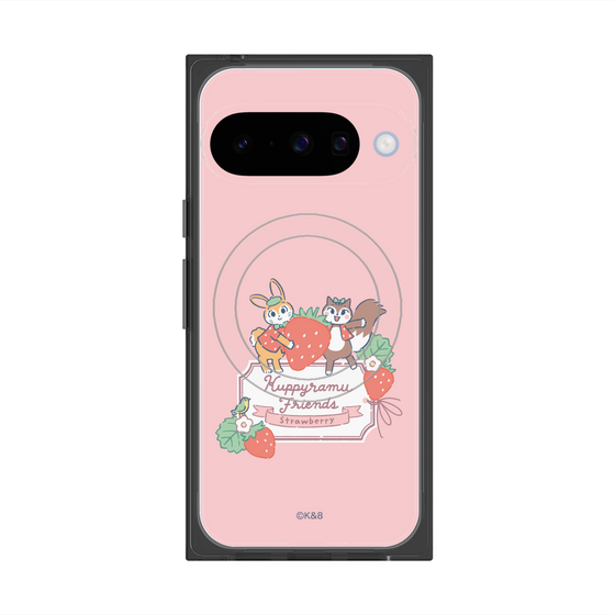 Premium Square Case with Pixelsnap［ Kuppyramu Friends - Strawberry ］