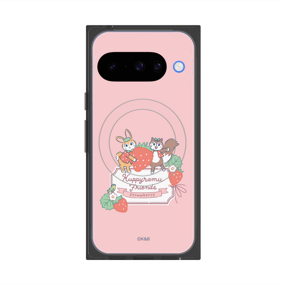 Premium Square Case with Pixelsnap［ Kuppyramu Friends - Strawberry ］