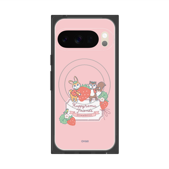Premium Square Case with Pixelsnap［ Kuppyramu Friends - Strawberry ］