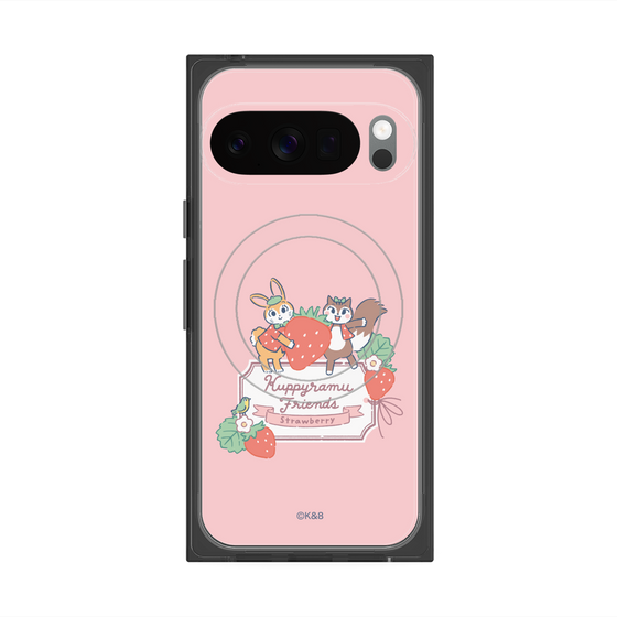 Premium Square Case with Pixelsnap［ Kuppyramu Friends - Strawberry ］