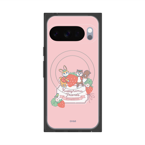 Premium Square Case with Pixelsnap［ Kuppyramu Friends - Strawberry ］