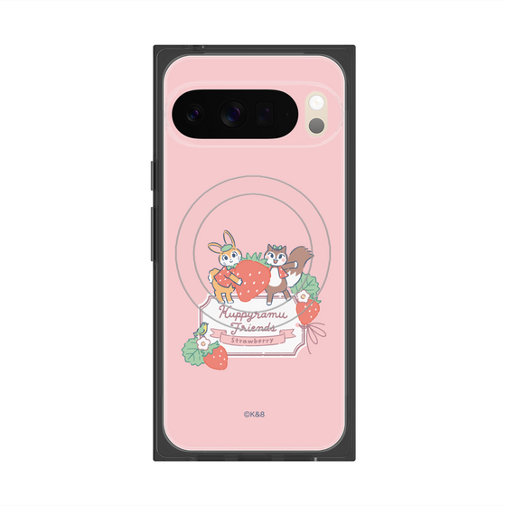 Premium Square Case with Pixelsnap［ Kuppyramu Friends - Strawberry ］