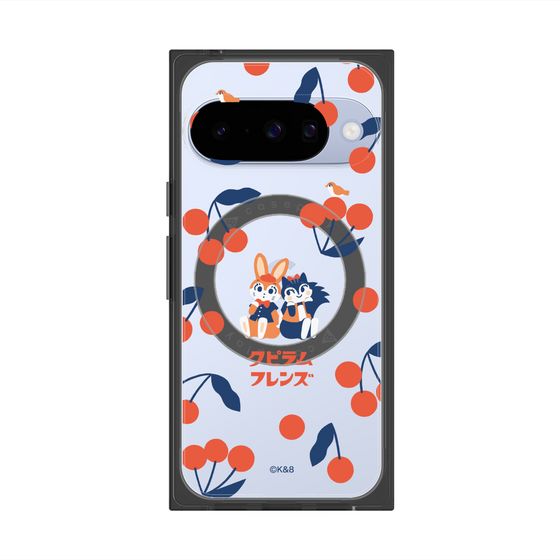 Premium Square Case with Pixelsnap［ Kuppyramu Friends - Cherry ］