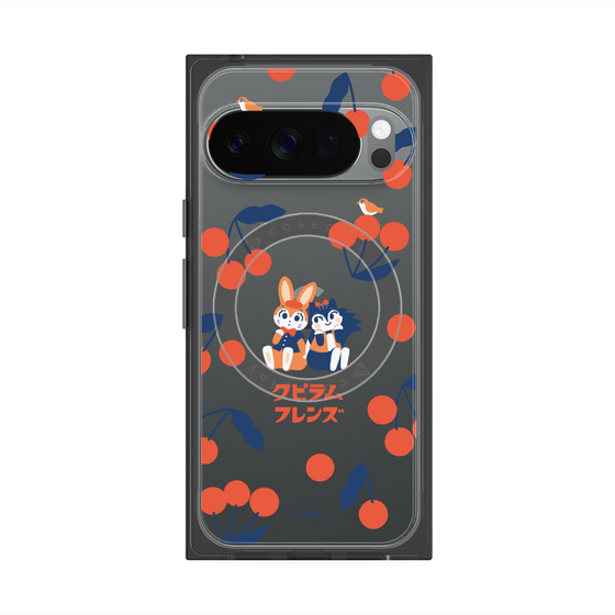 Premium Square Case with Pixelsnap［ Kuppyramu Friends - Cherry ］