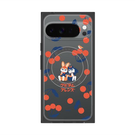 Premium Square Case with Pixelsnap［ Kuppyramu Friends - Cherry ］