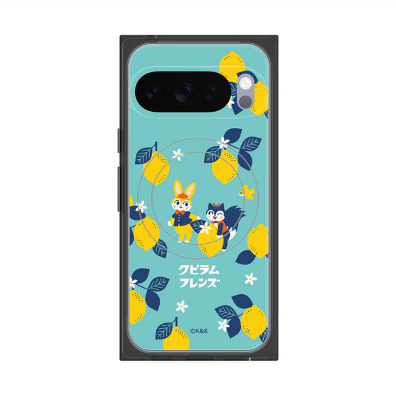 Premium Square Case with Pixelsnap［ Kuppyramu Friends - Lemon ］