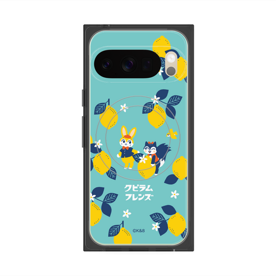 Premium Square Case with Pixelsnap［ Kuppyramu Friends - Lemon ］
