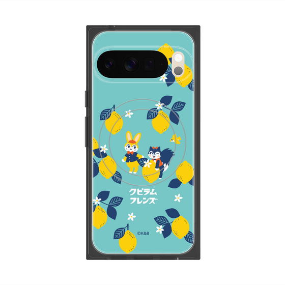 Premium Square Case with Pixelsnap［ Kuppyramu Friends - Lemon ］