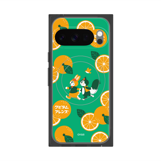 Premium Square Case with Pixelsnap［ Kuppyramu Friends - Orange ］
