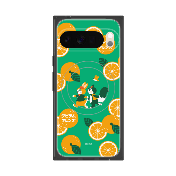 Premium Square Case with Pixelsnap［ Kuppyramu Friends - Orange ］