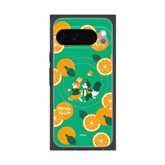 Premium Square Case with Pixelsnap［ Kuppyramu Friends - Orange ］