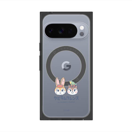 Premium Square Case with Pixelsnap［ Kuppyramu Friends - Logo - Nakayoshi  ］