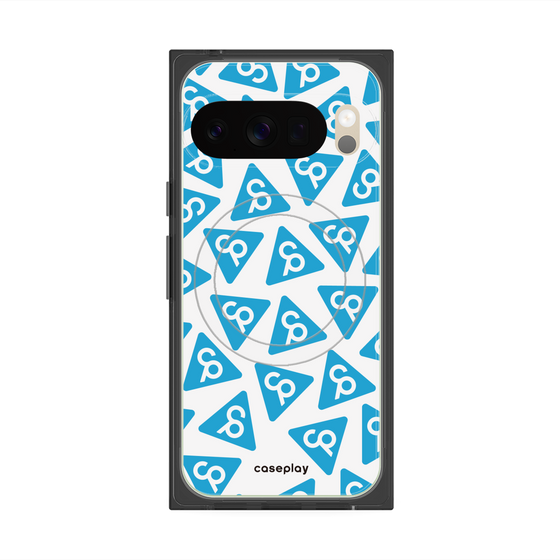 Premium Square Case with Pixelsnap［ Original - CASEPLAY Logo Mark - Light Blue ］