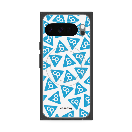 Premium Square Case with Pixelsnap［ Original - CASEPLAY Logo Mark - Light Blue ］