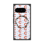 Premium Square Case with Pixelsnap［ Original - CASEPLAY Initial All-over Pattern - Orange ］