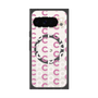 Premium Square Case with Pixelsnap［ Original - CASEPLAY Initial All-over Pattern - Pink ］