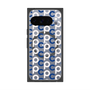 Premium Square Case with Pixelsnap［ Original - CASEPLAY Initial All-over Pattern - Navy ］