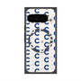 Premium Square Case with Pixelsnap［ Original - CASEPLAY Initial All-over Pattern - Navy ］