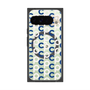 Premium Square Case with Pixelsnap［ Original - CASEPLAY Initial All-over Pattern - Navy ］
