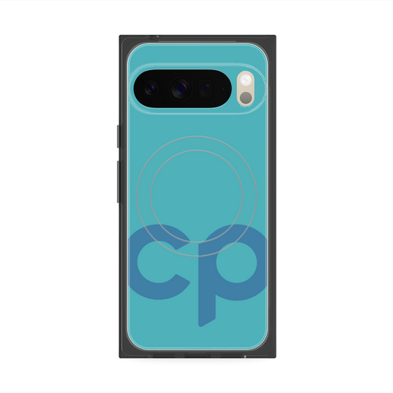 Premium Square Case with Pixelsnap［ Original - CASEPLAY Initial - Light Blue ］