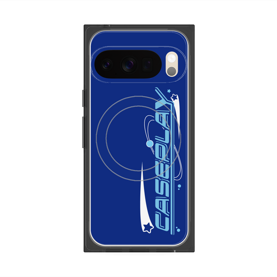 Premium Square Case with Pixelsnap［ Original - Y2K Arrange - Blue ］