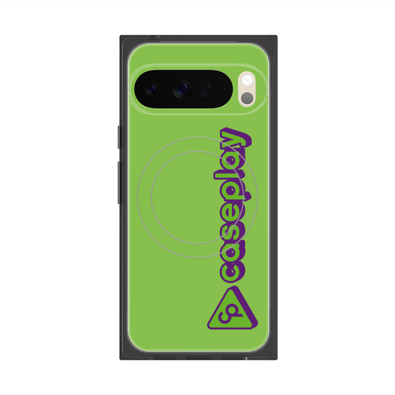 Premium Square Case with Pixelsnap［ Original - CASEPLAY Logotype - Green ］