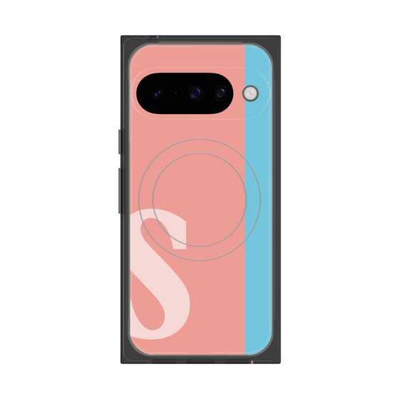 Premium Square Case with Pixelsnap［ Original - initial color line - S pink ］