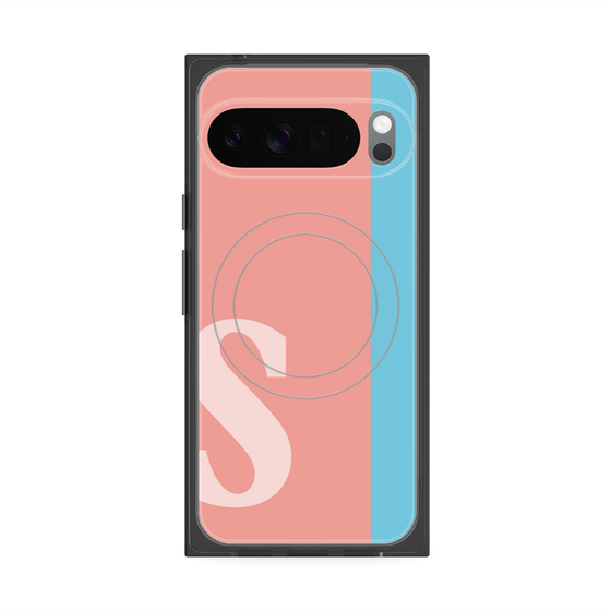Premium Square Case with Pixelsnap［ Original - initial color line - S pink ］