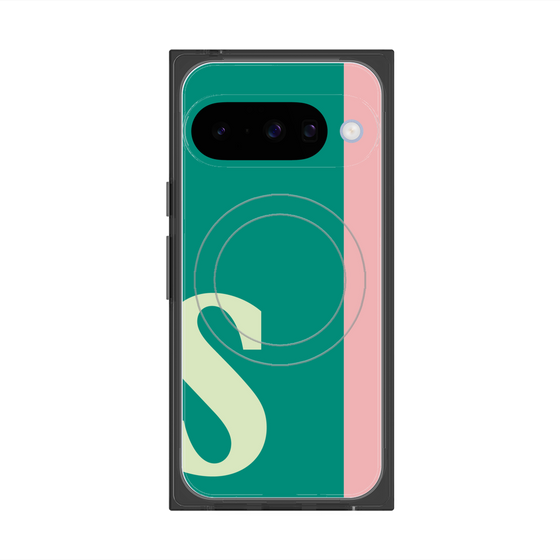 Premium Square Case with Pixelsnap［ Original - initial color line - S green ］