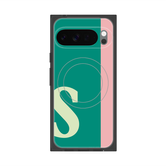 Premium Square Case with Pixelsnap［ Original - initial color line - S green ］