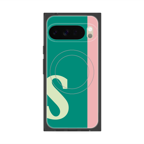 Premium Square Case with Pixelsnap［ Original - initial color line - S green ］