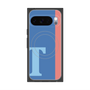 Premium Square Case with Pixelsnap［ Original - initial color line - T blue ］