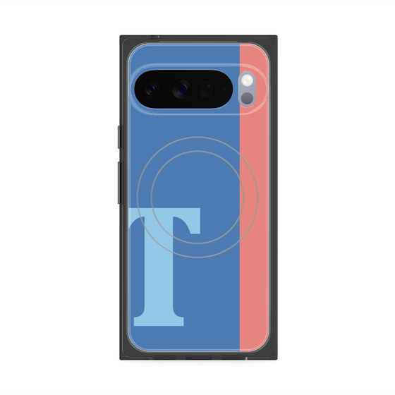 Premium Square Case with Pixelsnap［ Original - initial color line - T blue ］