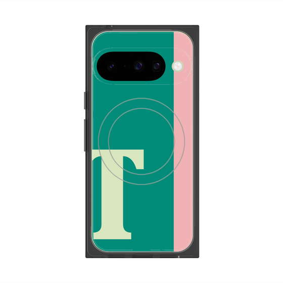 Premium Square Case with Pixelsnap［ Original - initial color line - T green ］