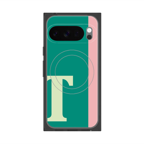 Premium Square Case with Pixelsnap［ Original - initial color line - T green ］
