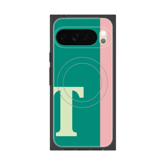 Premium Square Case with Pixelsnap［ Original - initial color line - T green ］