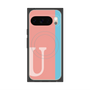 Premium Square Case with Pixelsnap［ Original - initial color line - U pink ］