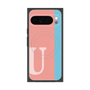 Premium Square Case with Pixelsnap［ Original - initial color line - U pink ］