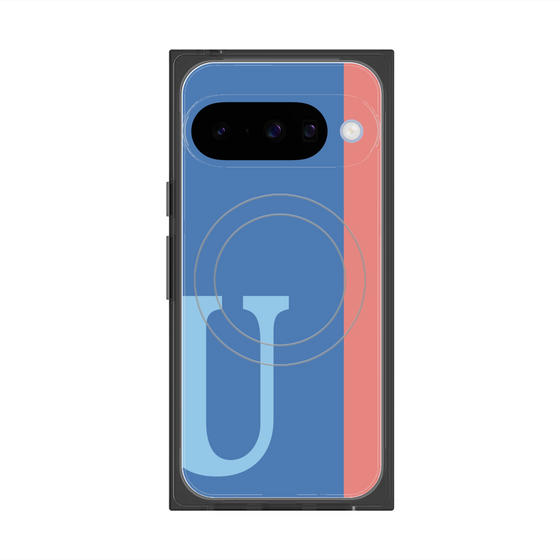 Premium Square Case with Pixelsnap［ Original - initial color line - U blue ］