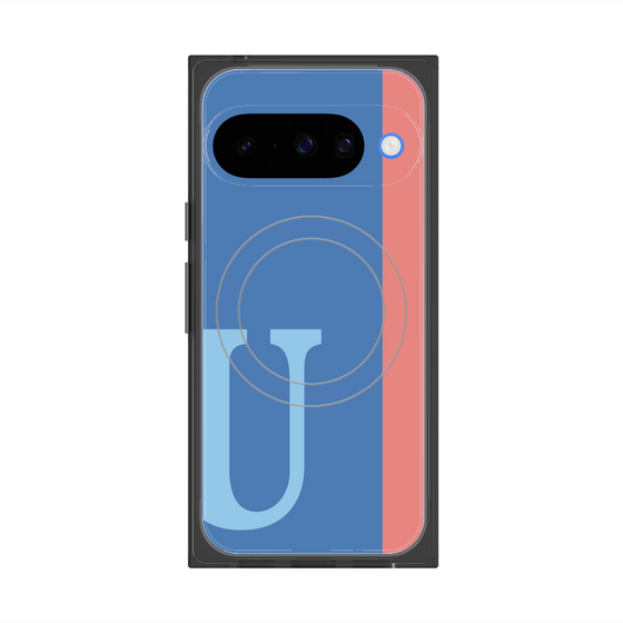 Premium Square Case with Pixelsnap［ Original - initial color line - U blue ］