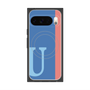 Premium Square Case with Pixelsnap［ Original - initial color line - U blue ］