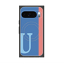 Premium Square Case with Pixelsnap［ Original - initial color line - U blue ］