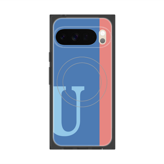 Premium Square Case with Pixelsnap［ Original - initial color line - U blue ］