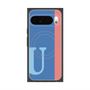 Premium Square Case with Pixelsnap［ Original - initial color line - U blue ］