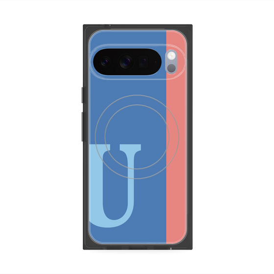 Premium Square Case with Pixelsnap［ Original - initial color line - U blue ］