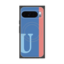 Premium Square Case with Pixelsnap［ Original - initial color line - U blue ］