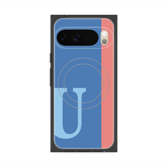 Premium Square Case with Pixelsnap［ Original - initial color line - U blue ］